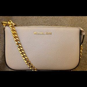 Michael Kors Light Pink Chain Wallet